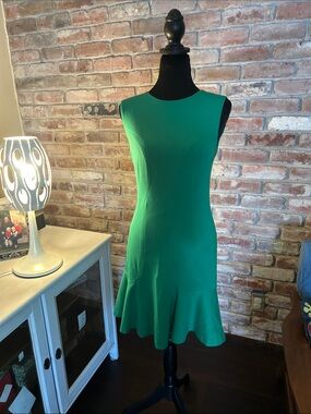 Diane Von Furstenberg Jaelyn Kelly green dress size 4